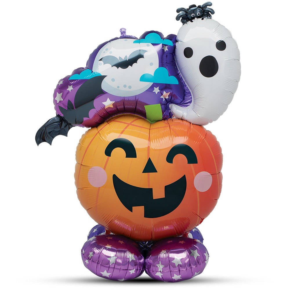 Halloween Foil Balloon Ghost & Pumpkin AirLoonz