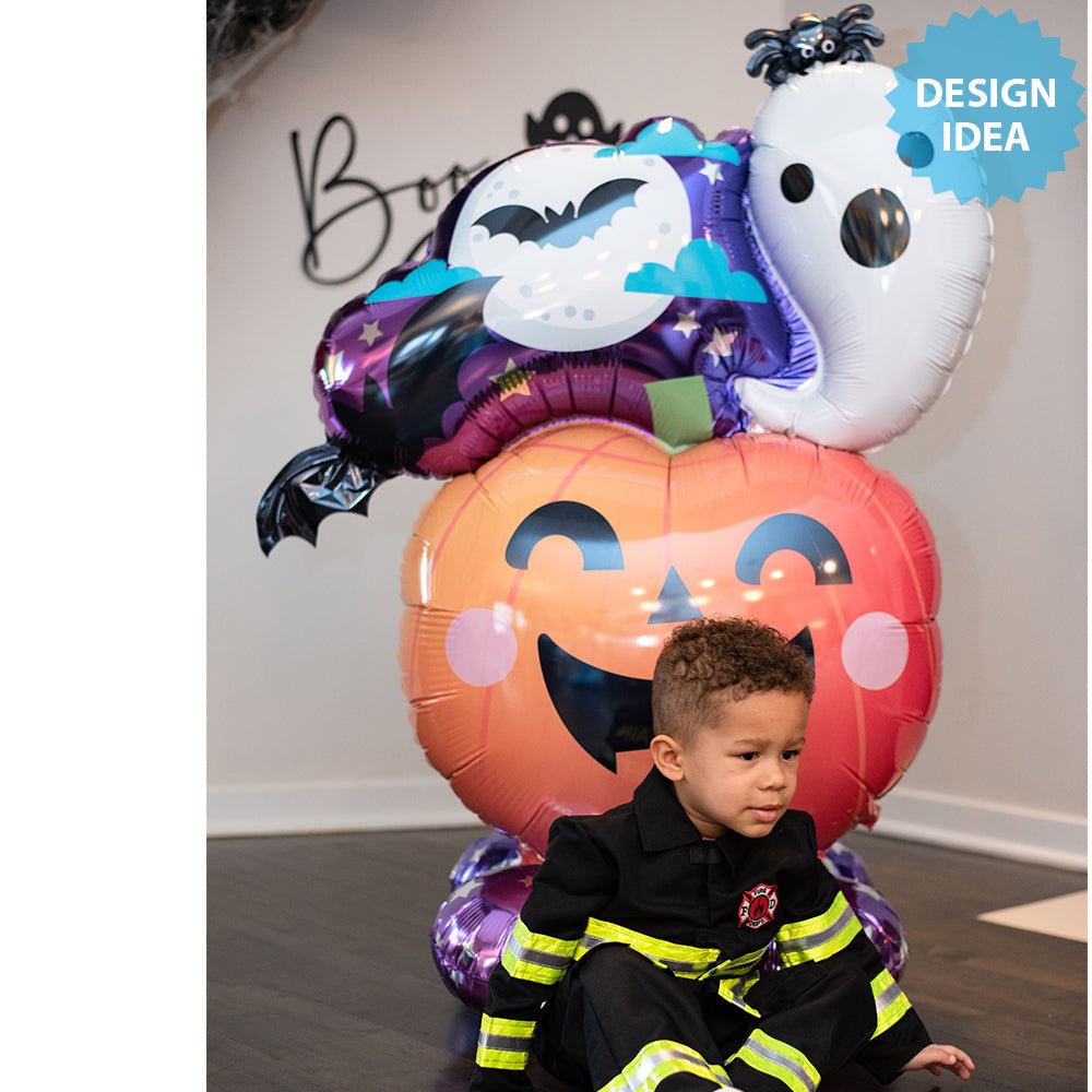 Halloween Foil Balloon Ghost & Pumpkin AirLoonz