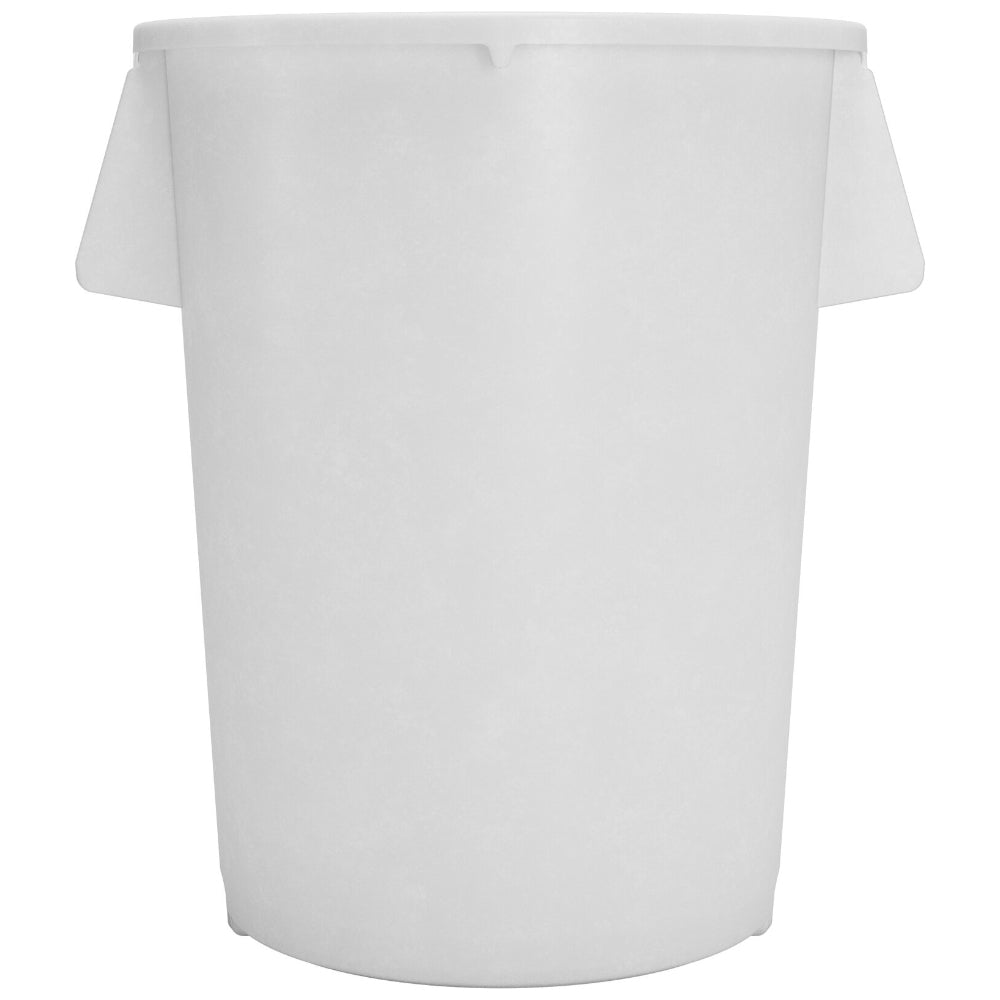 Carlisle Bronco White Round Waste Container, 55 Gallons
