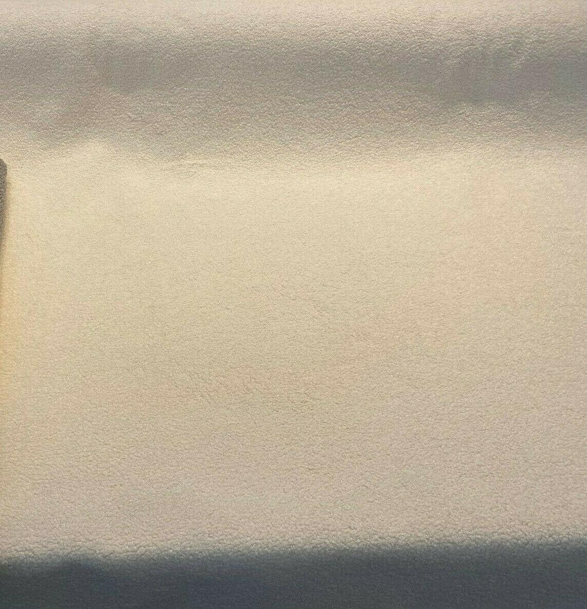 Fuzzy Wooly Boucle Polyester Fabric - Ivory Boucle Upholstery Drapery, 54" Width (1 Yard)