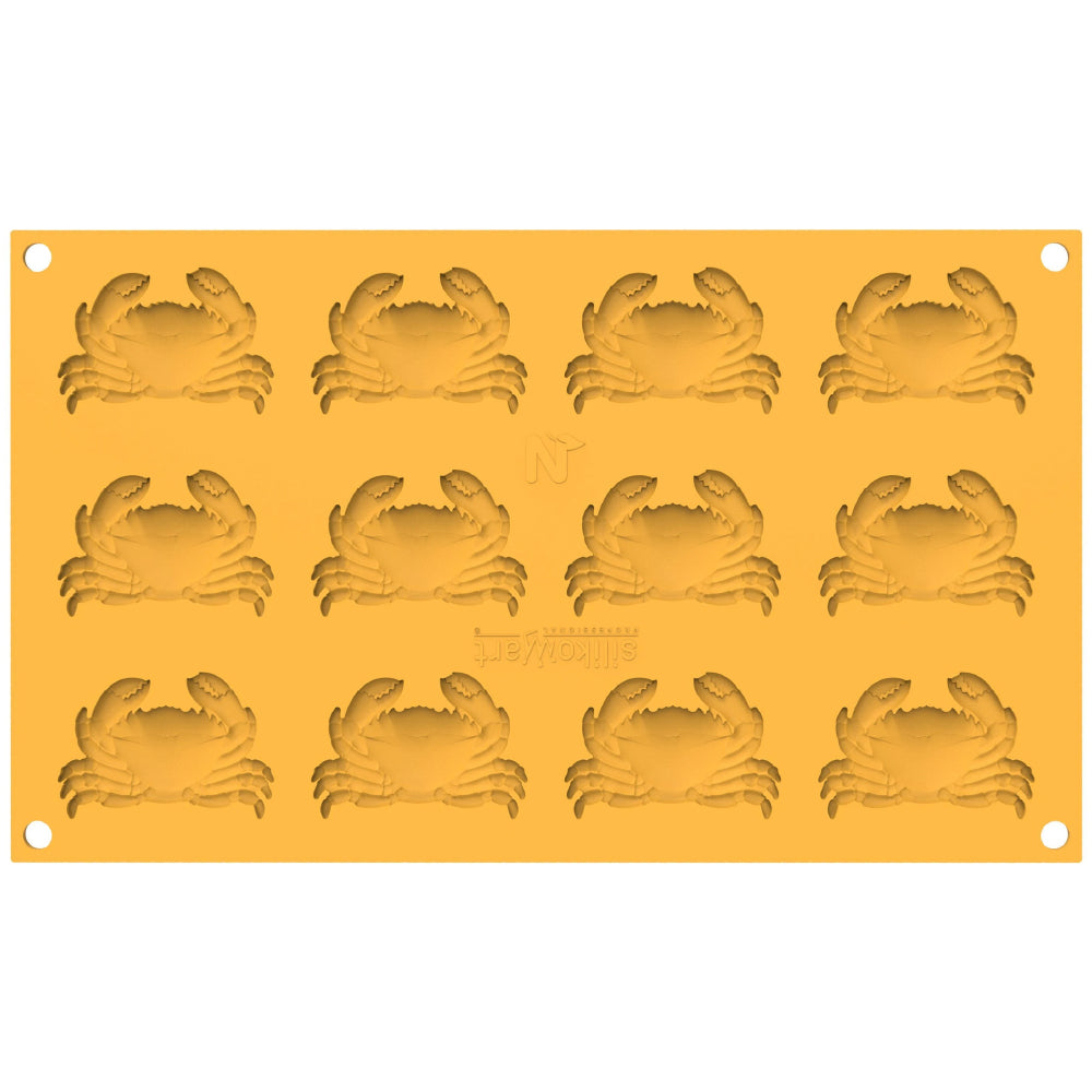 Silikomart GRANCHIO6 Crab Silicone Mold, 12 Cavities