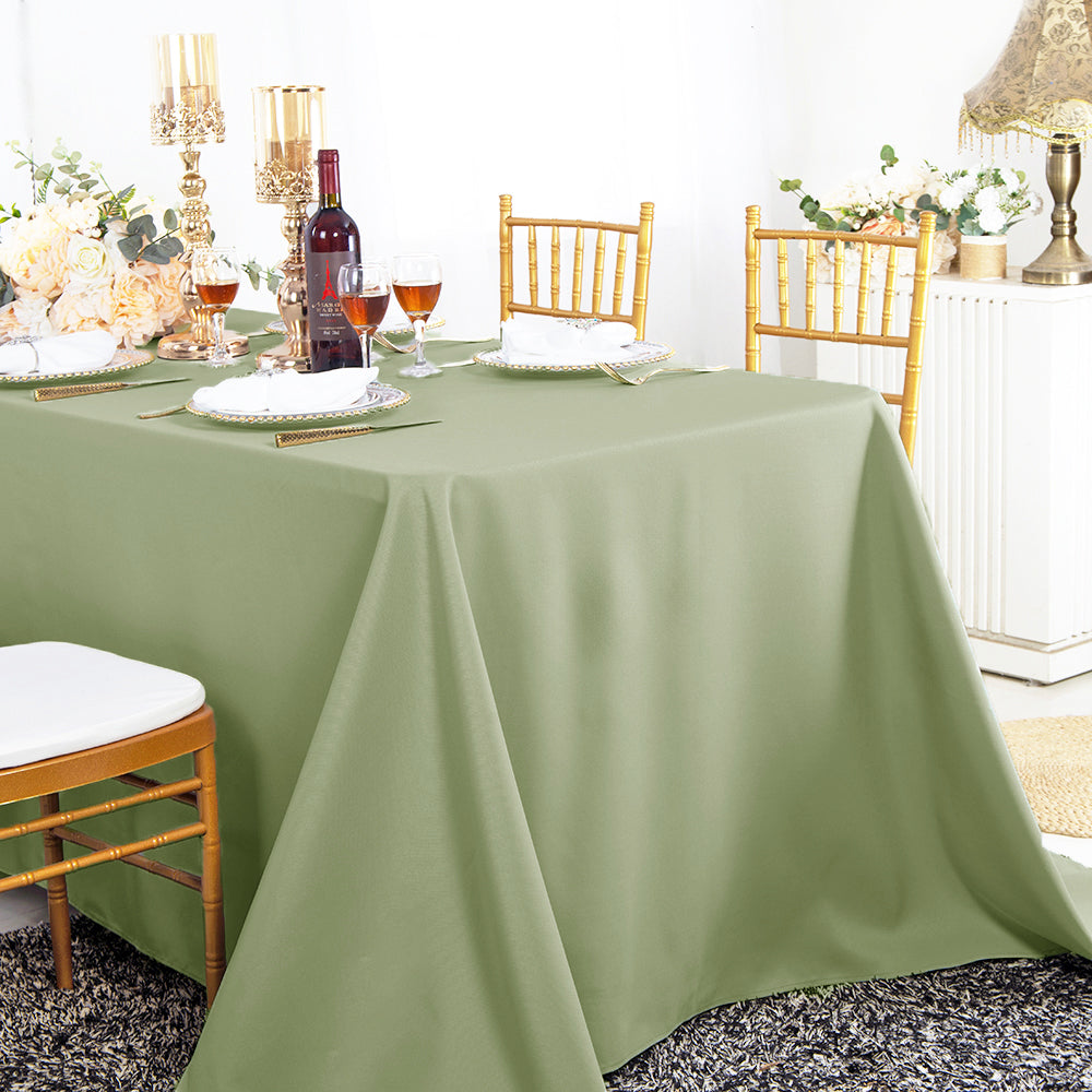 Rectangular Polyester Tablecloth 90x156 Sage Green