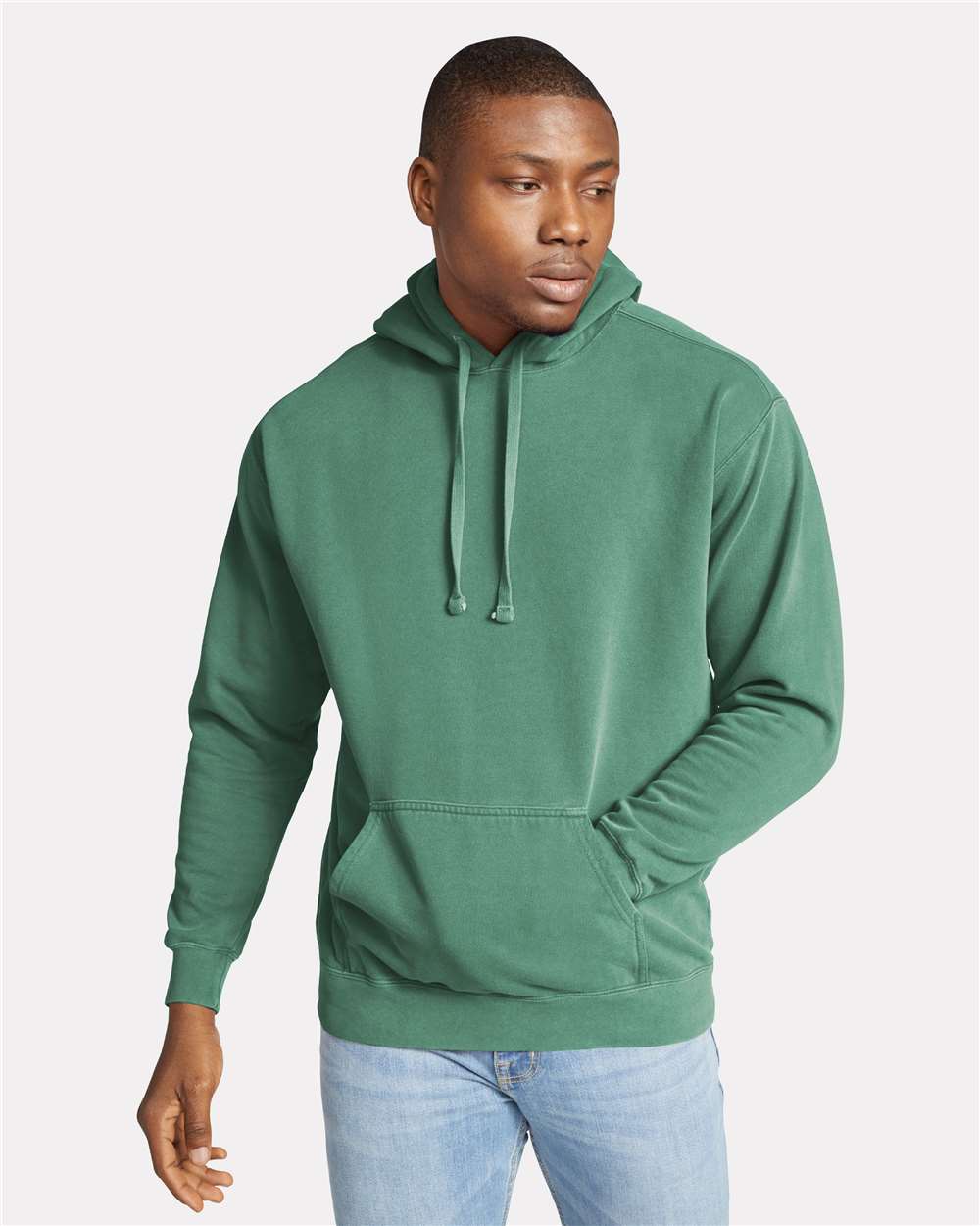 Comfort Colors® Garment-Dyed Long Sleeve Hooded Sweatshirt