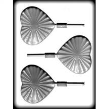 Sunburst Heart Sucker Hard Candy Mold