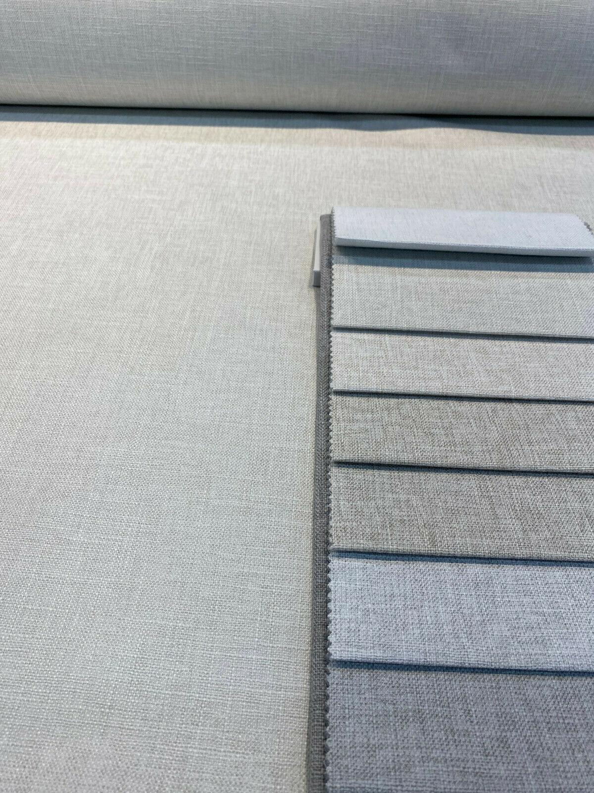 Motion Linen Blackout Polyester Fabric - Shell Beige, 55" Width (1 Yard)