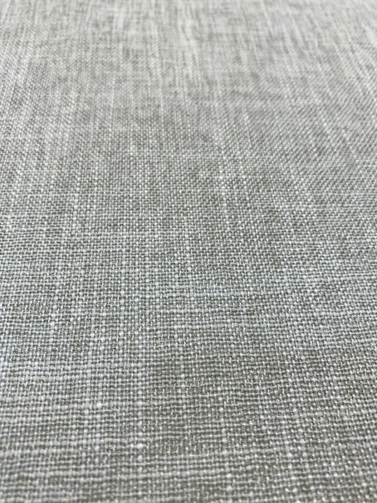 Motion Linen Blackout Polyester Fabric - Stone Gray, 55" Width (1 Yard)