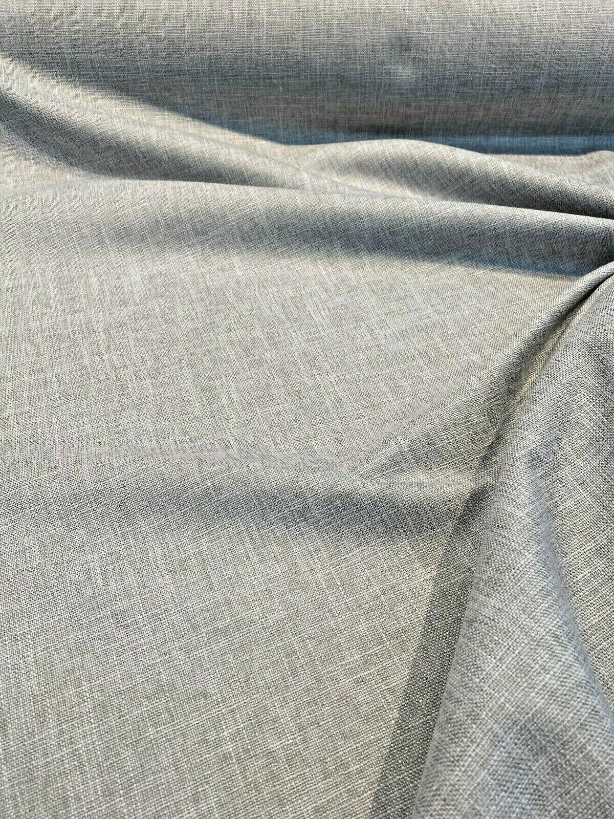 Motion Linen Blackout Polyester Fabric - Stone Gray, 55" Width (1 Yard)