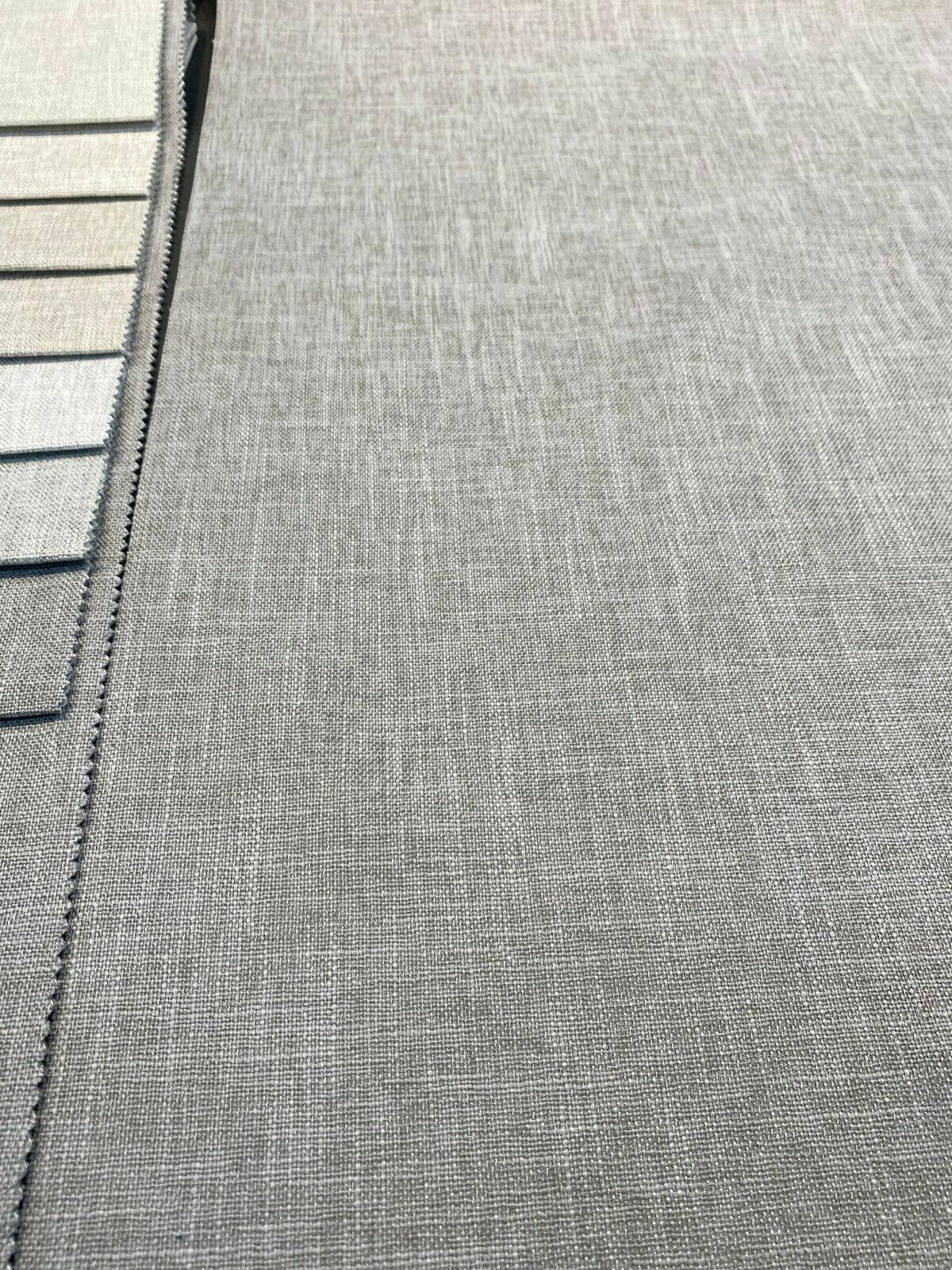 Motion Linen Blackout Polyester Fabric - Stone Gray, 55" Width (1 Yard)
