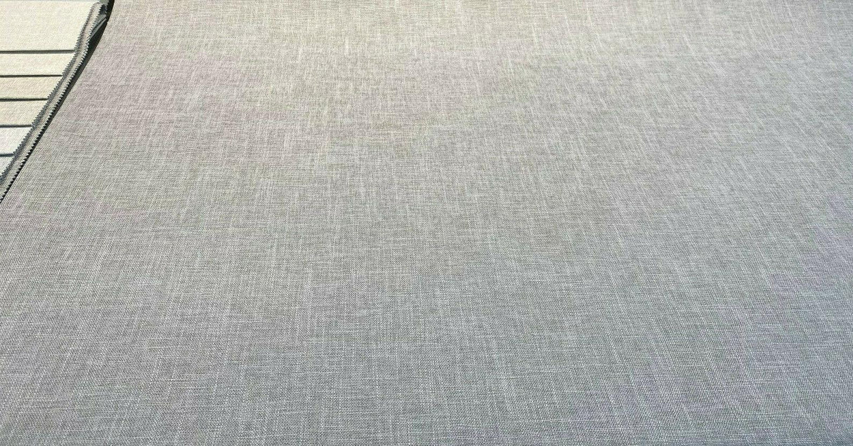 Motion Linen Blackout Polyester Fabric - Stone Gray, 55" Width (1 Yard)