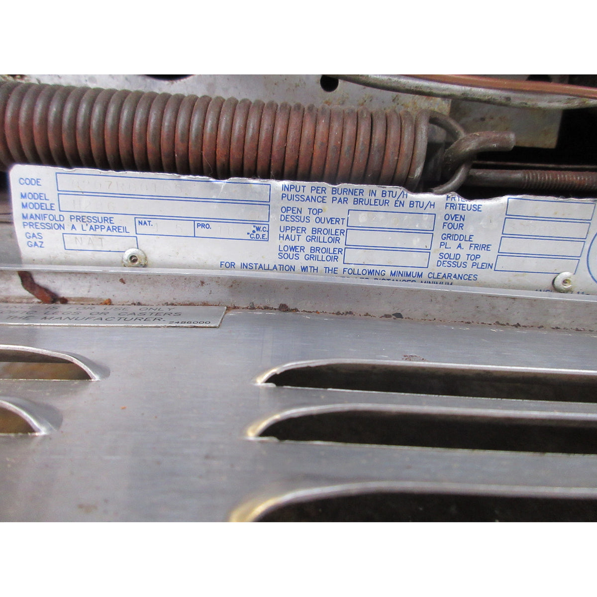 Garland H286 6 Burner Range, Used Excellent Condition