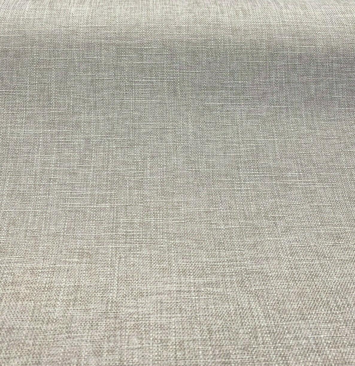 Motion Linen Blackout Polyester Fabric - Cloud Gray, 55" Width (1 Yard)