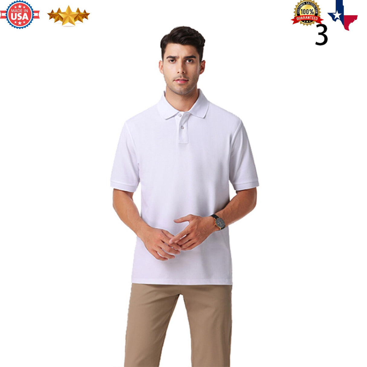 Jens Polo T-Shirt -Cotton Classic, Vintage, Regular or Relaxed-fit and Fitted polo