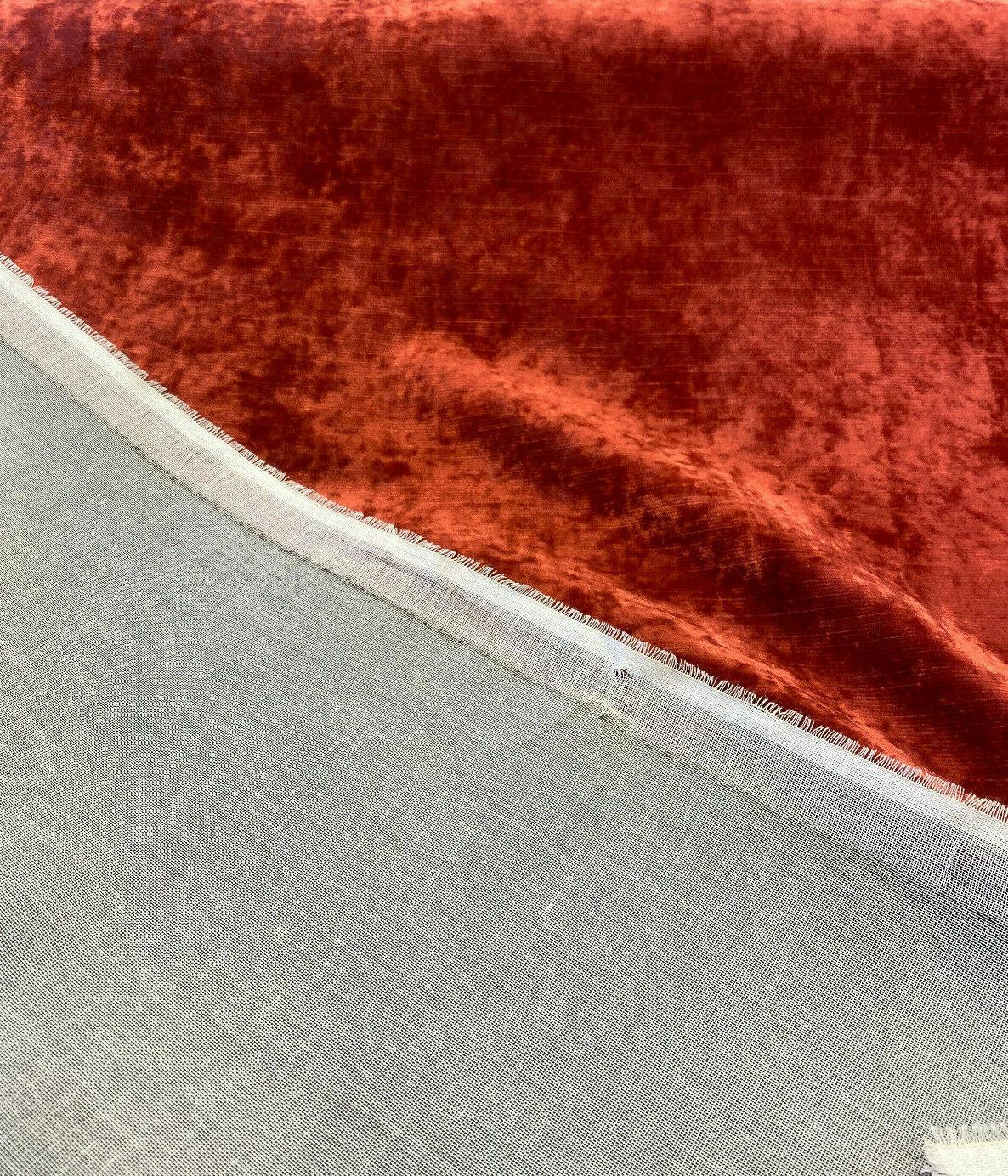 Newbury Velveteen Polyester Fabric - Ruby Red, Backed, 58" Width (1 Yard)