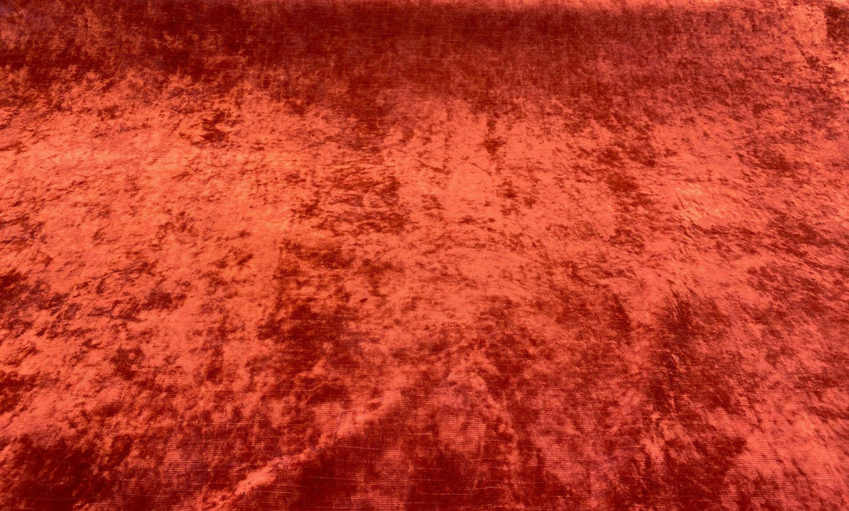 Newbury Velveteen Polyester Fabric - Ruby Red, Backed, 58" Width (1 Yard)