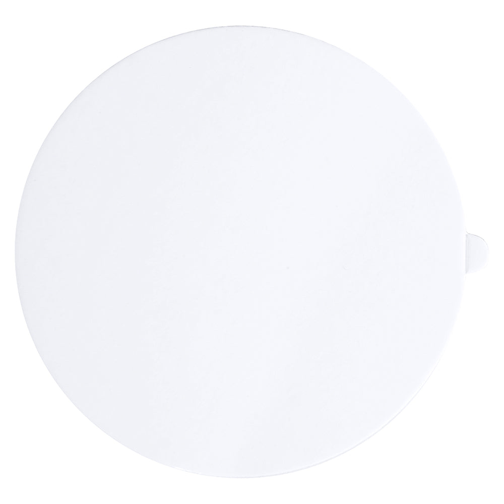 O'Creme White Round Mini Board with Tab, 3.25" - Pack of 100