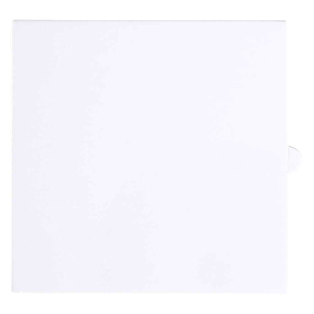 O'Creme White Square Mini Board with Tab, 2.75" - Pack of 100