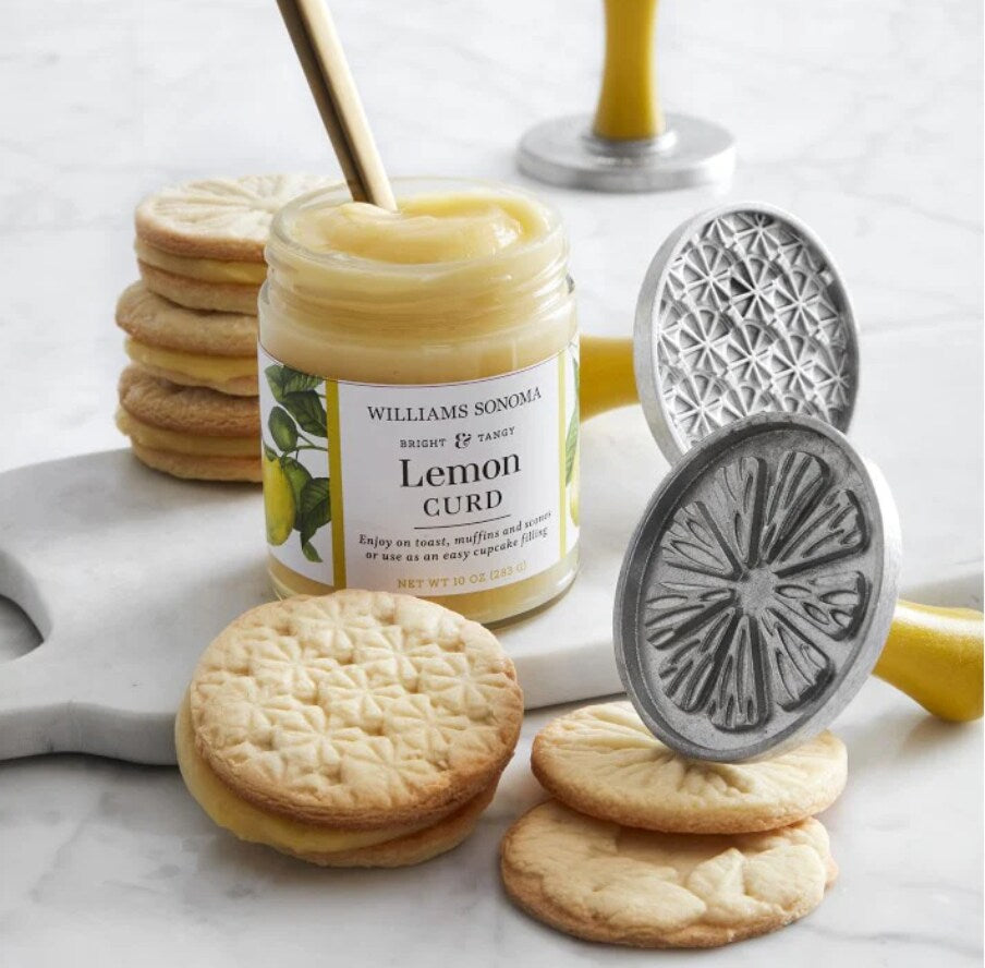 Nordic Ware Cast Aluminum Citrus Cookie Stamps, Set of 3