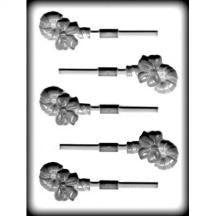 Candy Cane With Bow Sucker Hard Candy Mold (8H-4209)*