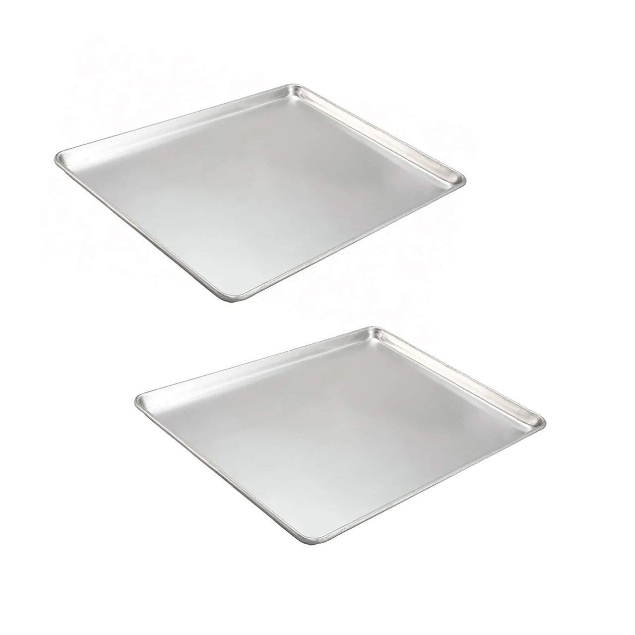 26" x 18" x 1 1/8" Full Size Sheet Pan 18 Gauge Aluminum Open Bead Rim