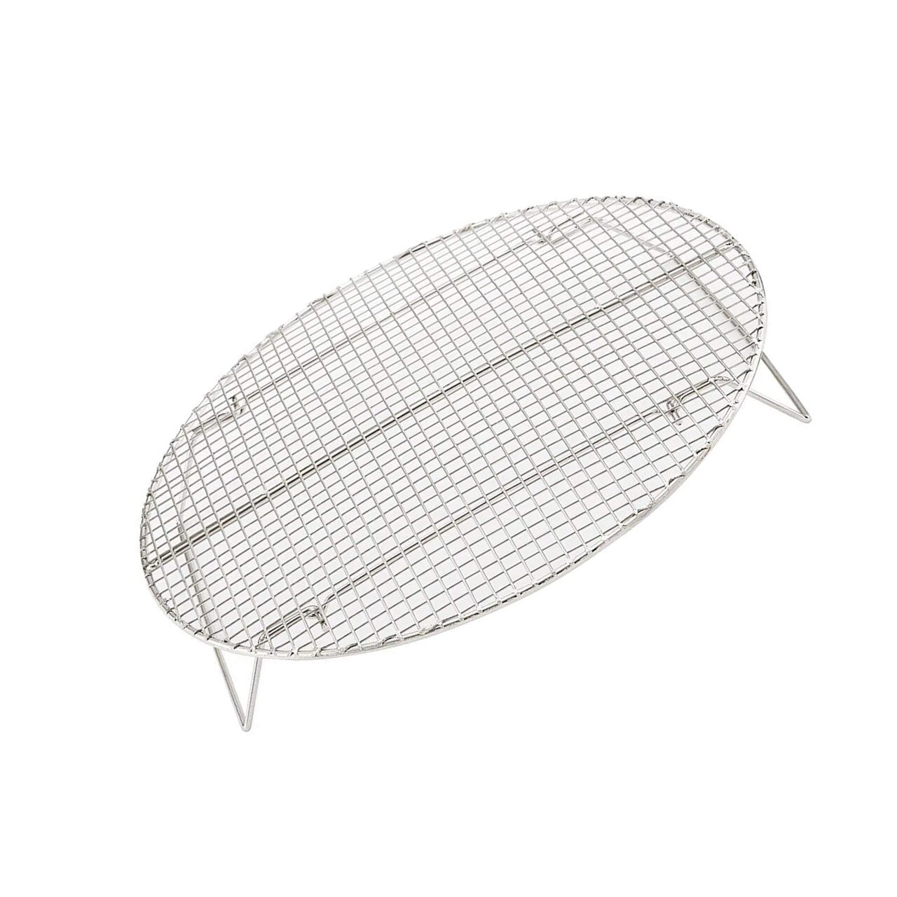 Nickel Plated Round Steamer Rack 17.75 Inch Diameter