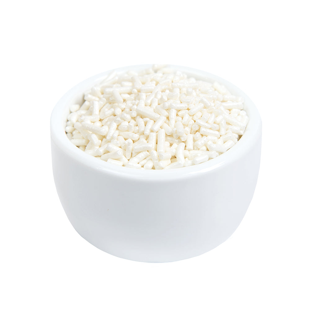 O'Creme White Pearl Sprinkles, 6.3 oz.