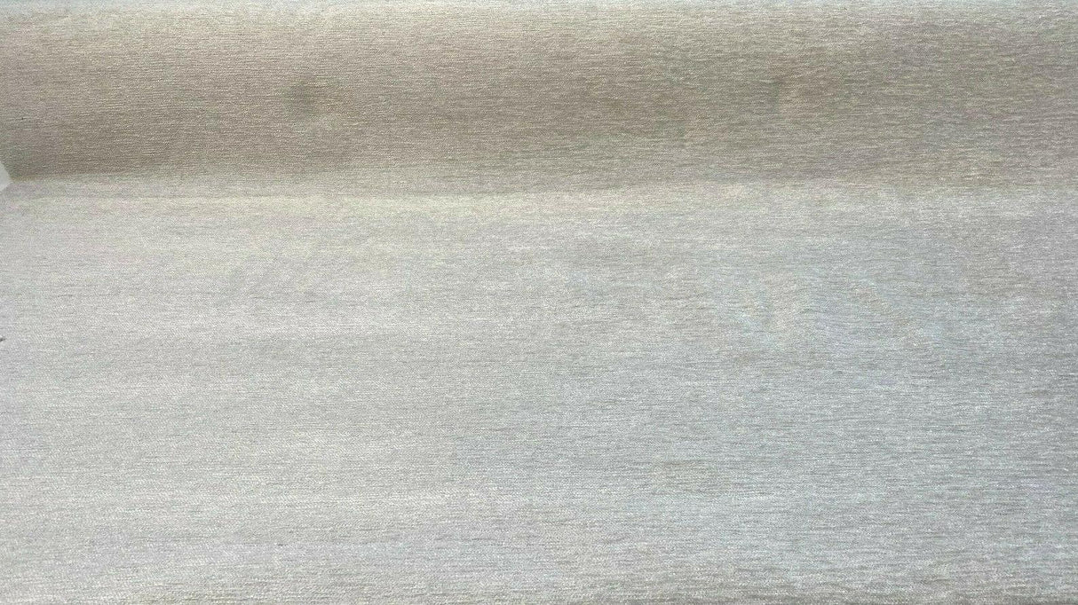 Soft Cuddle Chenille Upholstery Fabric - Silver Shark, 54" Width (1 Yard)