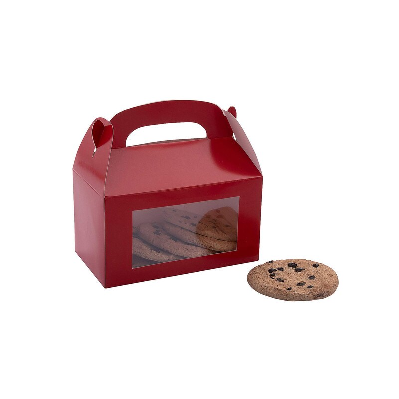 6" x 7" Cardstock Treat Boxes with Display Window - 12 Pc.