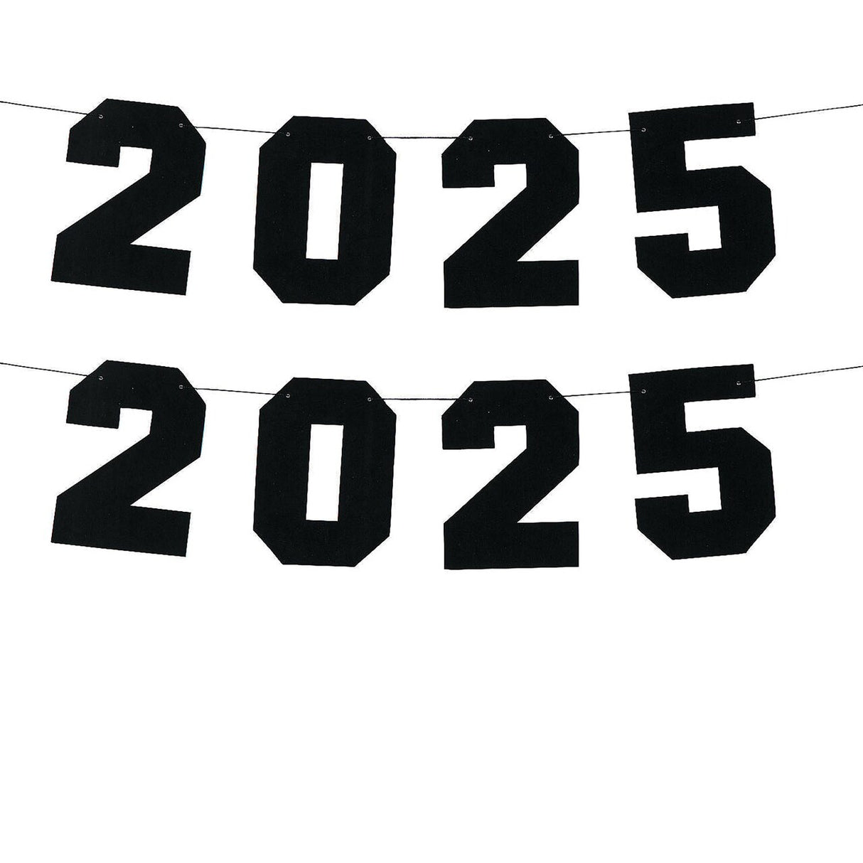 7 Ft. 2025 Party Ready-to-Hang Cardstock Garland