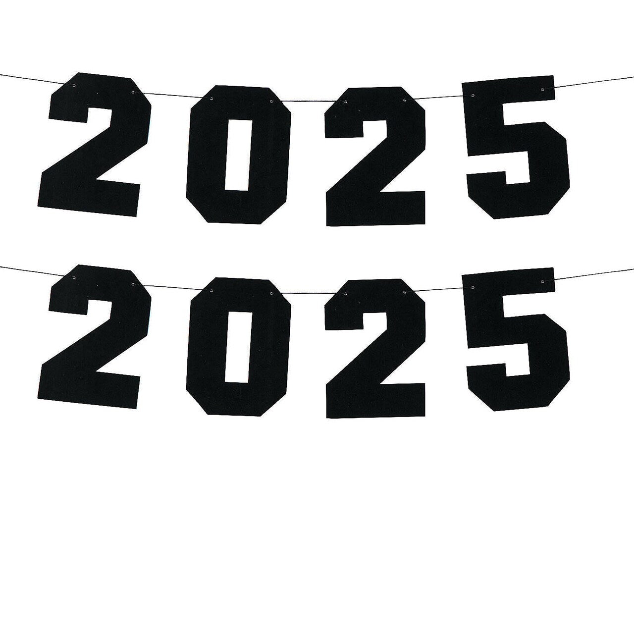 7 Ft. 2025 Party Ready-to-Hang Cardstock Garland