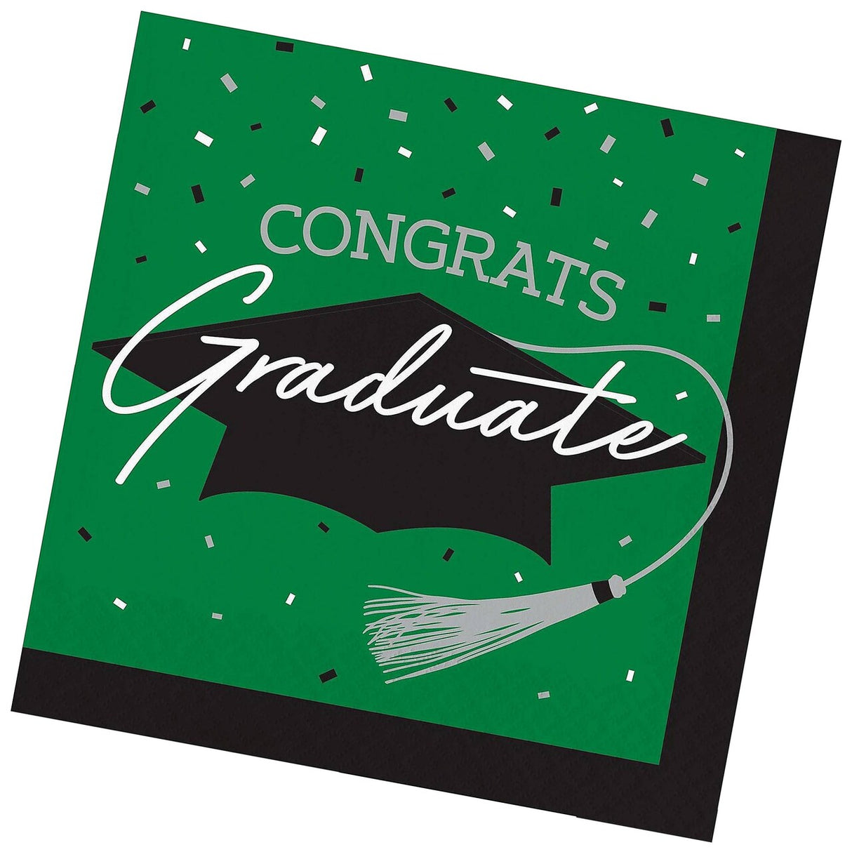 Creative Converting School Spirit Green Graduation Napkins – 108ct