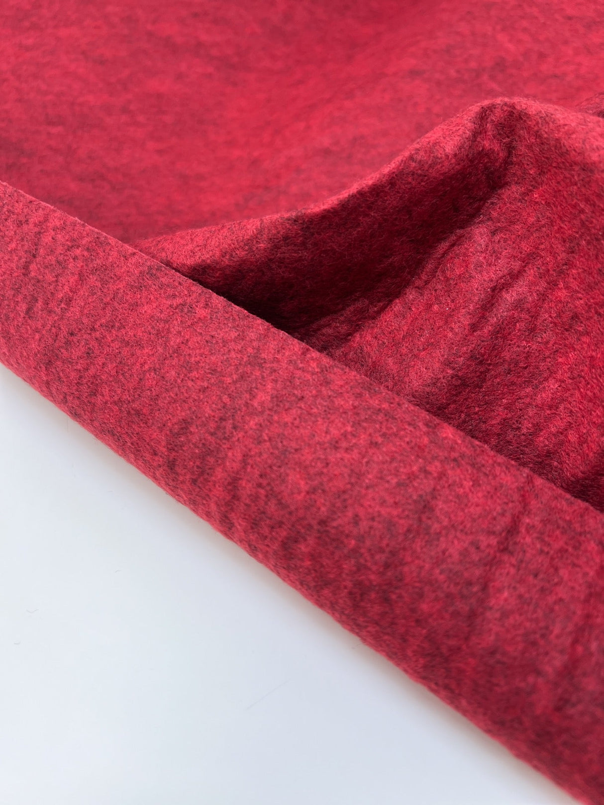 Viscose Melange Fabric in Shades of Red
