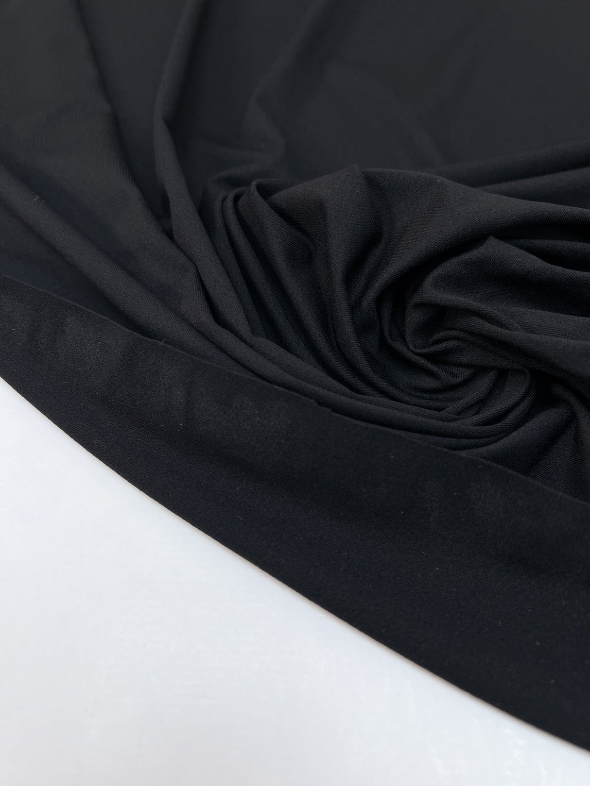 Black Polyamide Stretch Knit