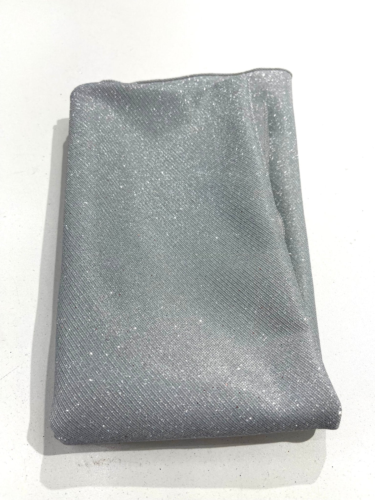 Glitter Shimmer Fabric Tablecloth - Full Covered, 54" Round, Multiple Colors (1 Piece)