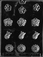 Assorted Flowers Chocolate Mold