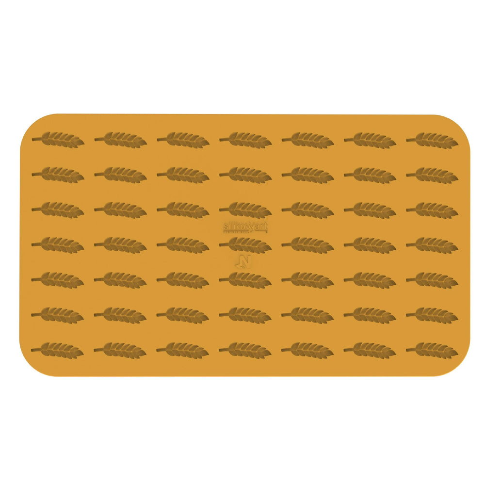 Silikomart SPIGA Wheat Decorative Silicone Mold, 49 Cavities
