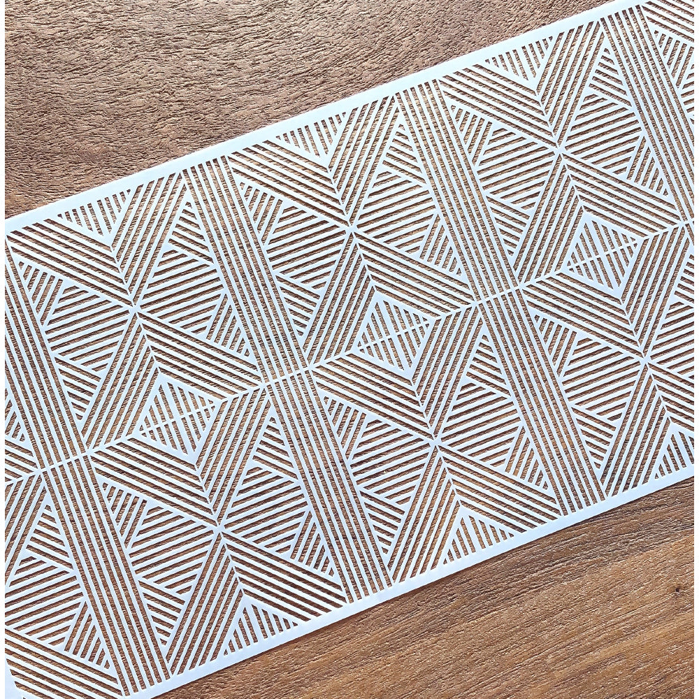 Angela Morrison Geometria Cake Stencil