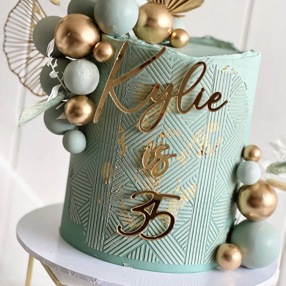 Angela Morrison Geometria Cake Stencil