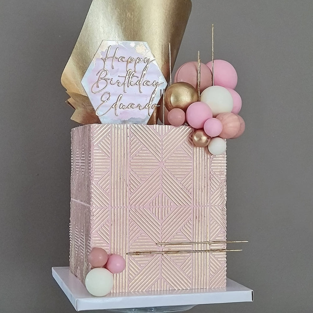 Angela Morrison Geometria Cake Stencil