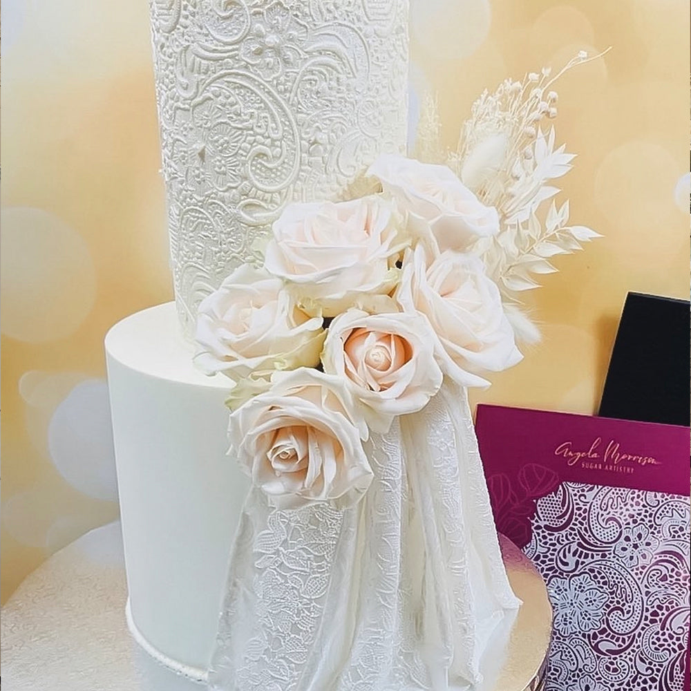 Angela Morrison Point De France Cake Embosser