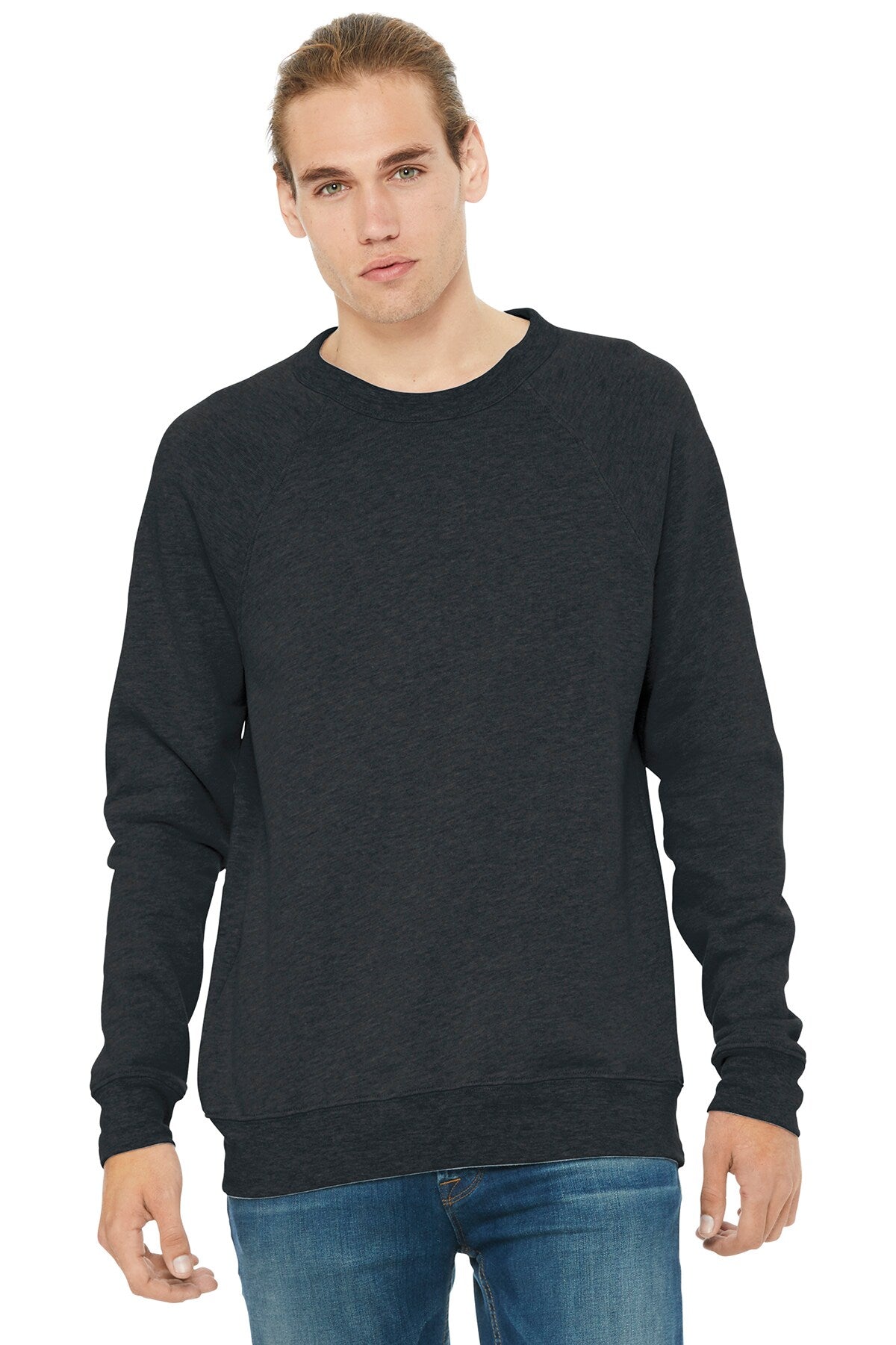 BELLA + CANVAS® Sponge Fleece Raglan Long Sleeve Crewneck Sweatshirt