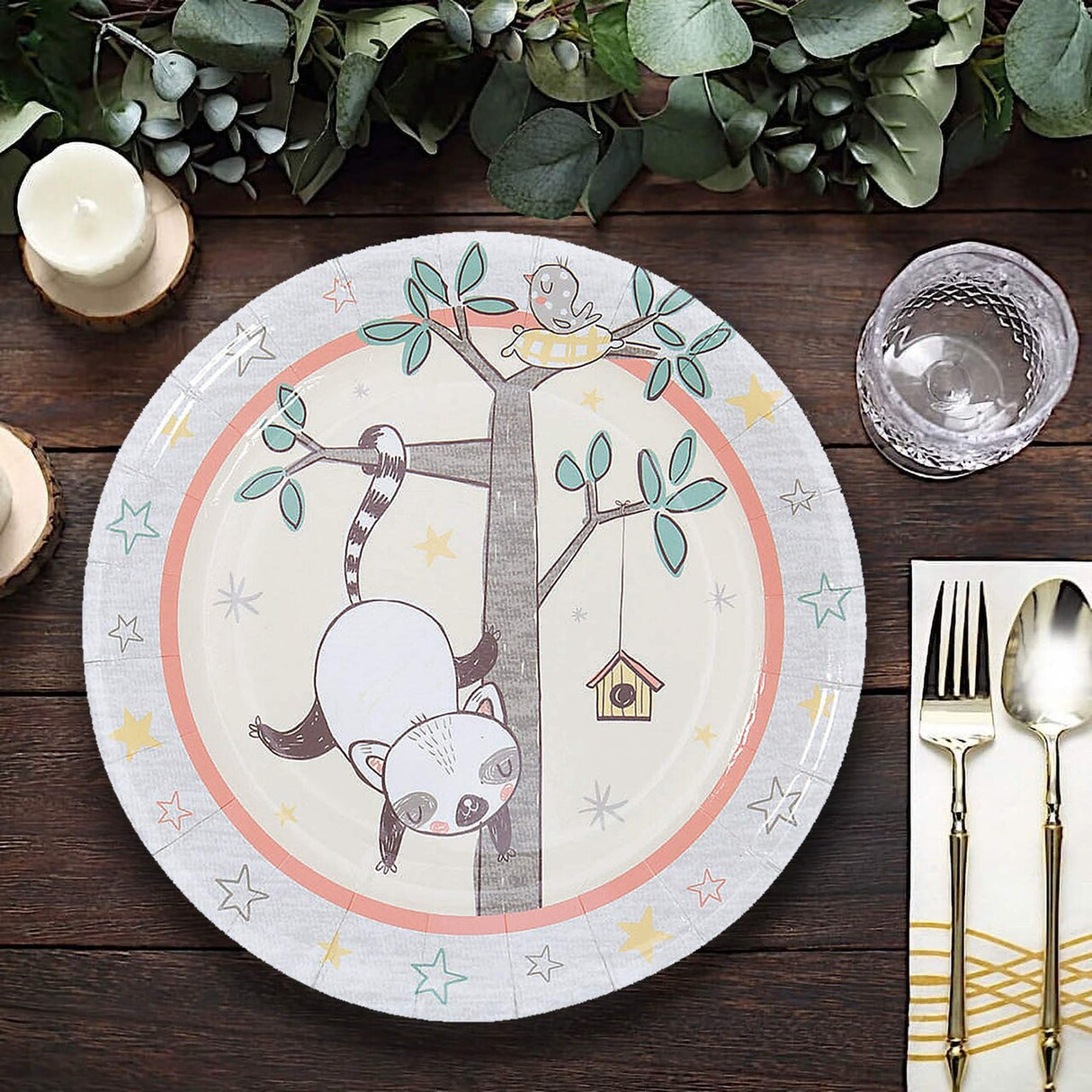 8 Ct. Little Panda & Friends Paper Dessert Plates