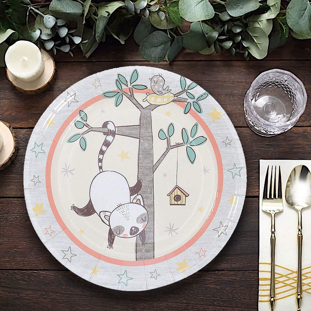 8 Ct. Little Panda & Friends Paper Dessert Plates