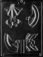 Four Piece Pumpkin Puzzle Chocolate Mold