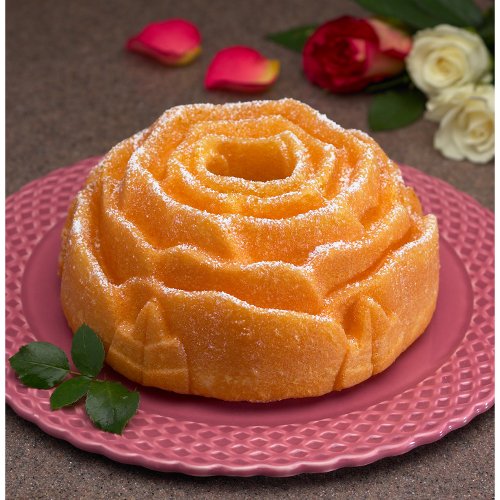 Nordicware 54148 Rose Bundt Cake Pan 10-cup capacity 8-1/2" Diam.