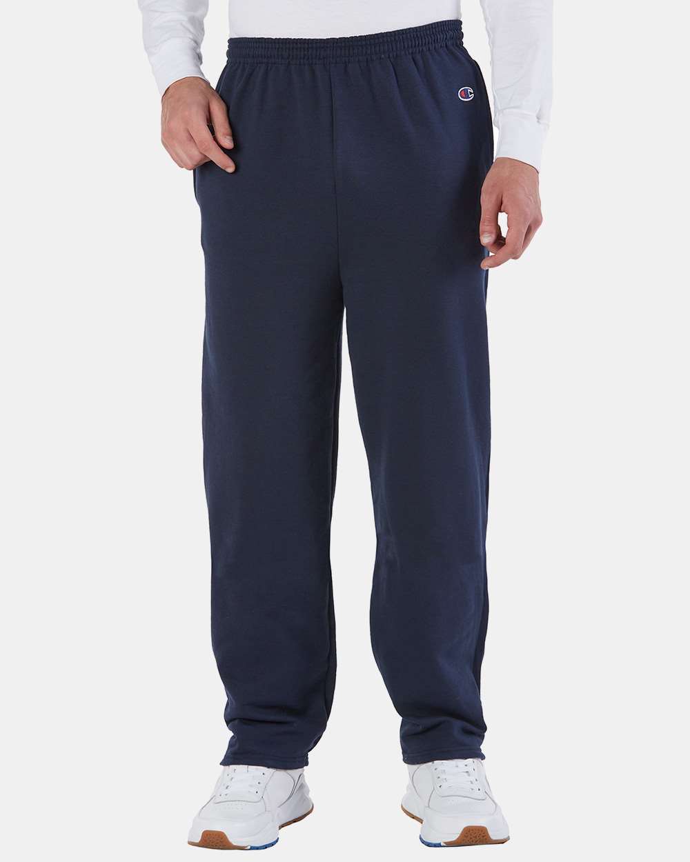 Champion® Powerblend Open-Bottom Sweatpants with Pockets