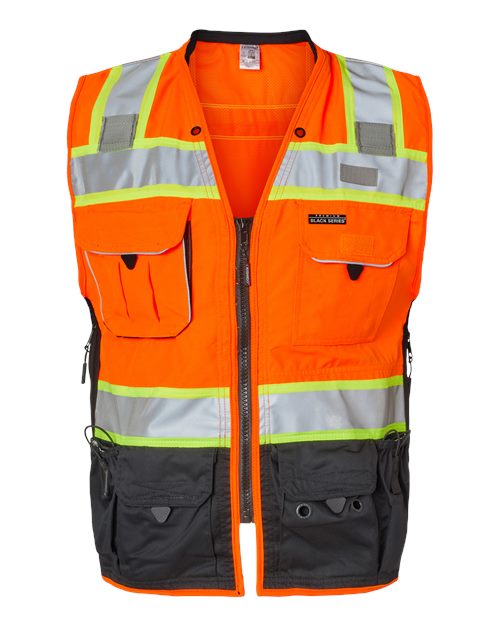 Kishigo Unisex Premium Black Series Surveyors Vest