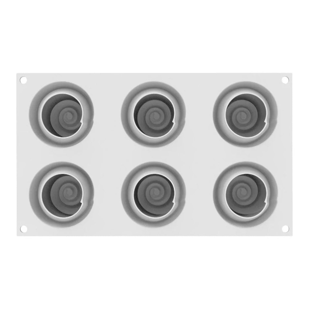 Silikomart GIVRE 90 Silicone Mold, 6 Cavities