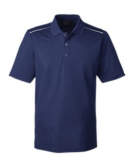 CORE® Men's Radiant Performance Piqué Polo with Reflective Piping