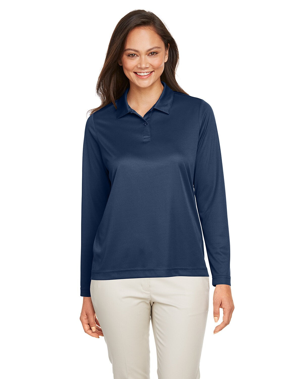 Team® Ladies Zone Performance Long Sleeve Polo