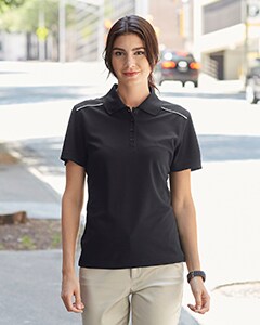 CORE® Ladies Radiant Performance Piqué Polo with Reflective Piping